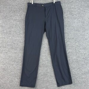 Faherty Reserve Movement Pants Mens 34x32 Navy Cotton Chino Stretch 5 Pocket